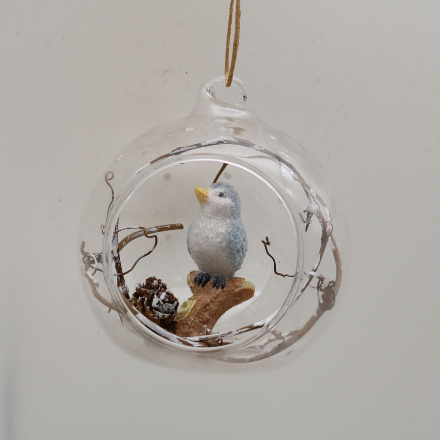  Glass Ornaments with Decoration for Party Glass Hanging Ball 