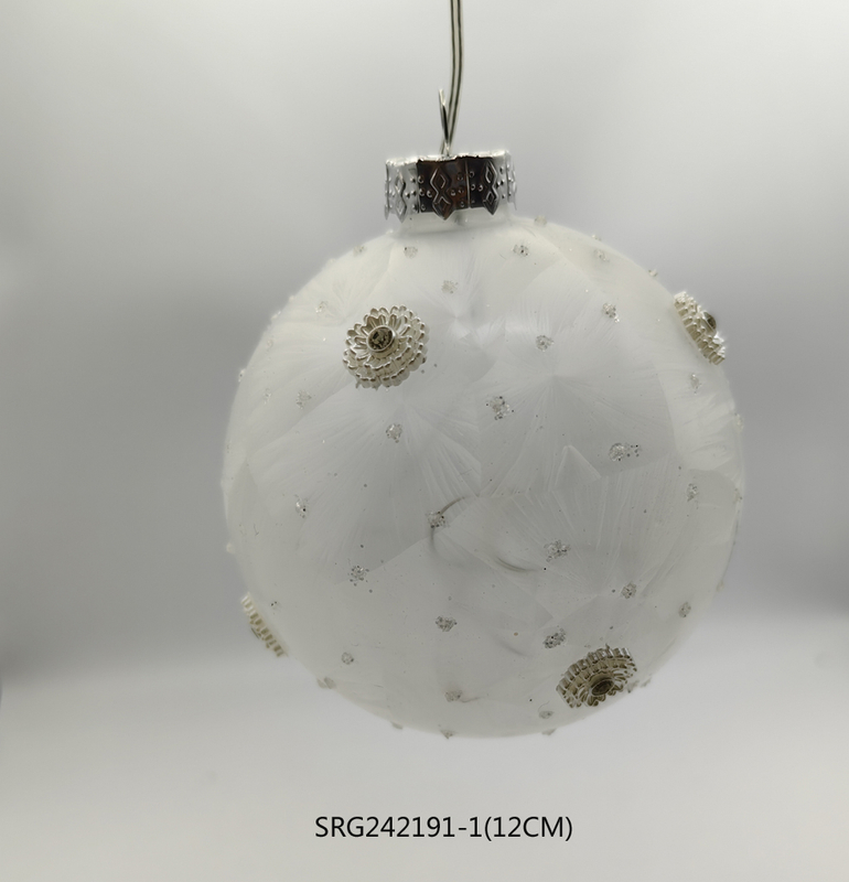  Glass LED Tree Ornaments Decoration for Party Led Glass Hanging Ball