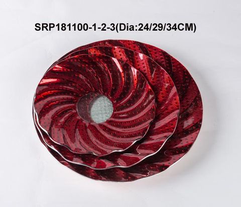 Glass Tablewares Glass Plate Decoration for Party 