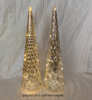Mercury Glass Silver Christmas Tree for Table Centerpieces Window Mantel Indoor Christmas Decor