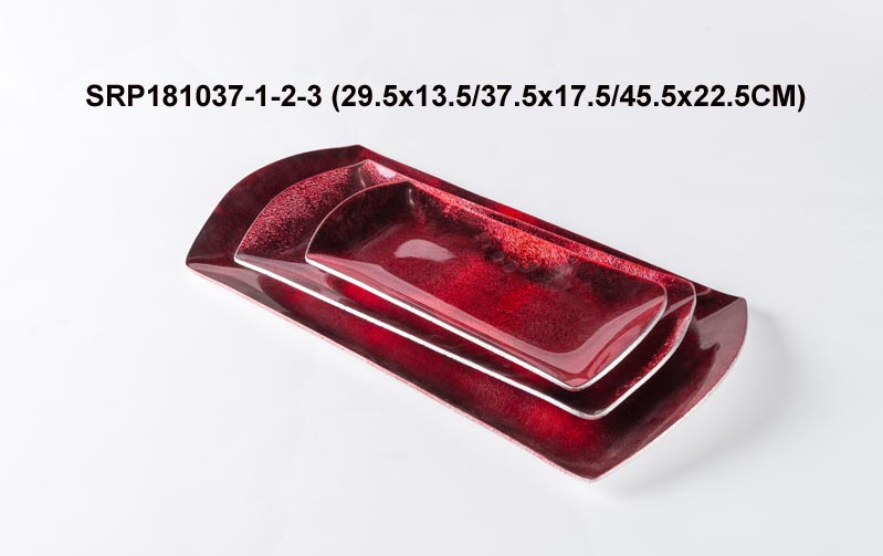 Glass Tablewares Glass Plate Decoration for Party 