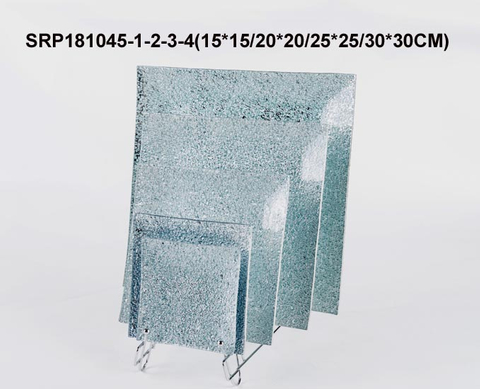 Glass Tablewares Glass Plate Decoration for Party 