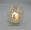 LED Glass Ball Christmas Tree Hanging Ornaments Printed Baubles Decorations Home Party Festive Style Box Packaging