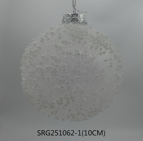  Glass Christmas decoration for Party Glass Ornaments Decoration with LED light