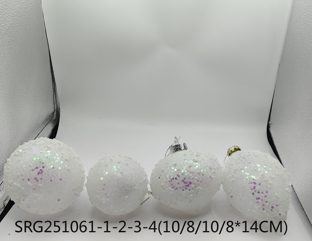  Glass Christmas decoration for Party Glass Ornaments Decoration with LED light