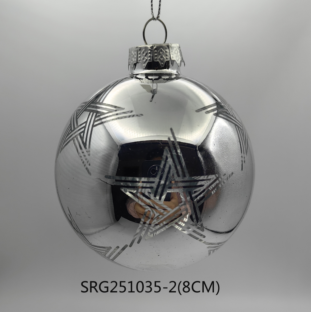  Glass ball Ornaments Decoration for Party Glass Hanging Ball