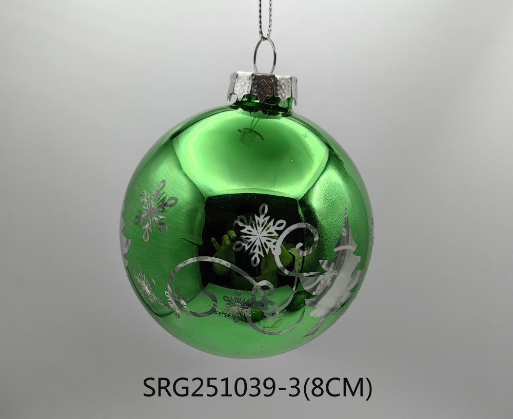  Glass ball Ornaments Decoration for Party Glass Hanging Ball
