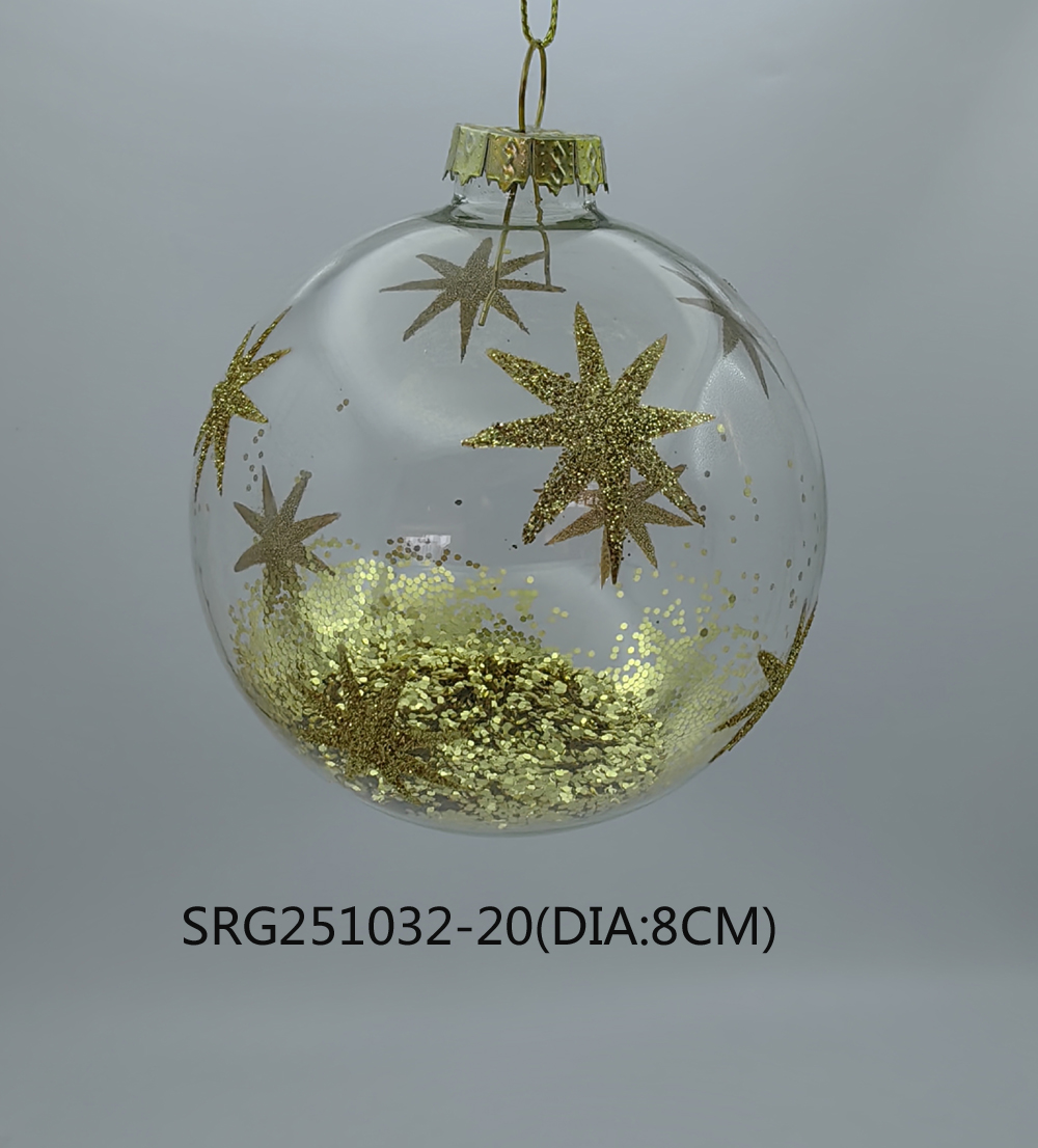  Glass ball Ornaments Decoration for Party Glass Hanging Ball