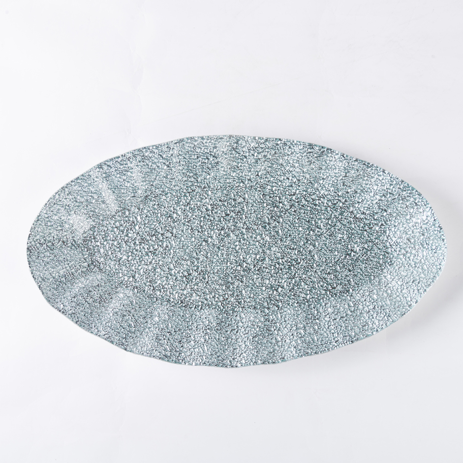 Silver glass plate
