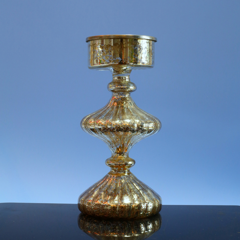  Glass candle holder