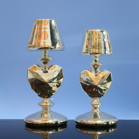  Glass candle holder