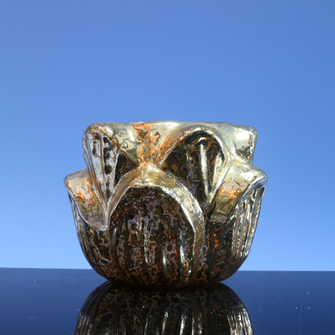  Glass candle holder