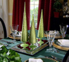 Set of 3 blown glass tree