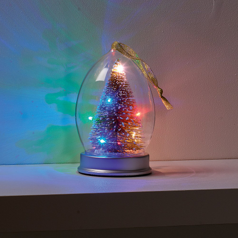 Set of 8 Glass Gift Parcel with LED