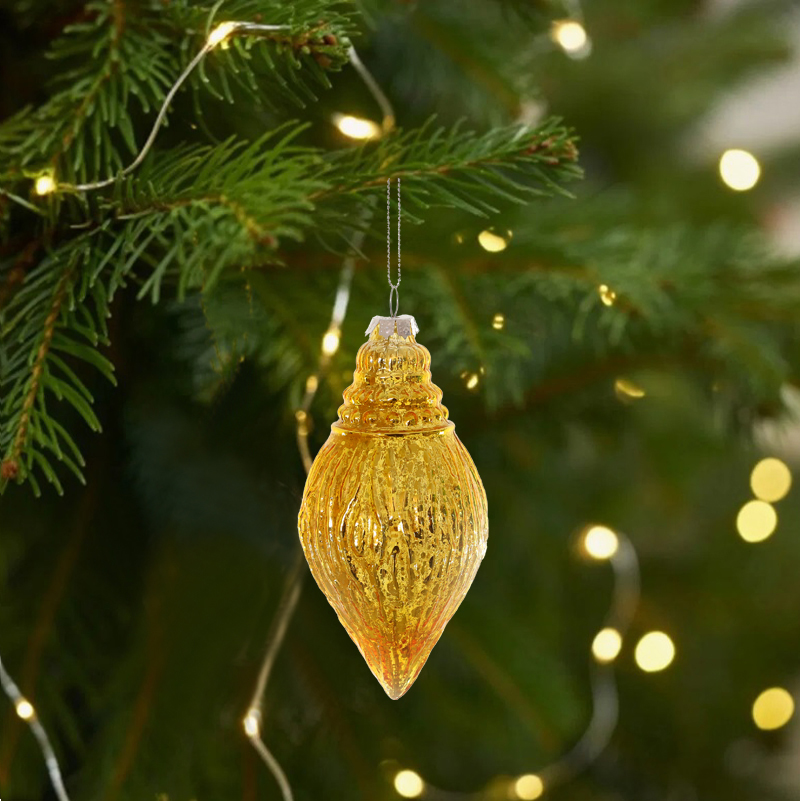 Hanging Glass Christmas Tree Decoration