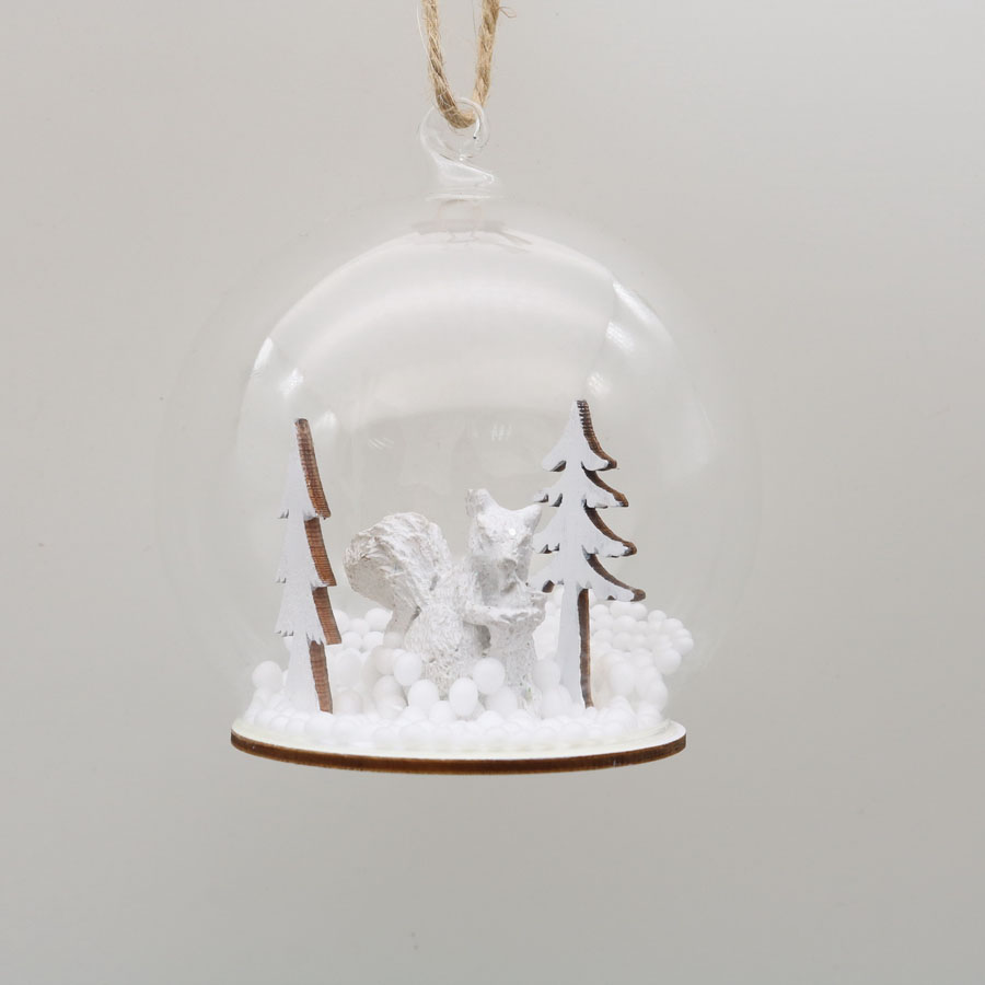  Glass Ornaments with tree Decoration for Wedding Party Glass Hanging Ball 