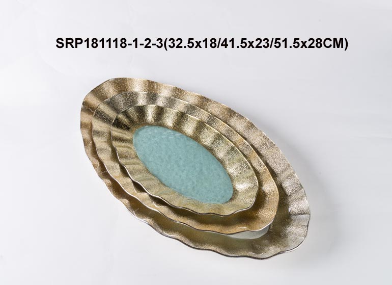 Glass Tablewares Glass Plate Decoration for Party 