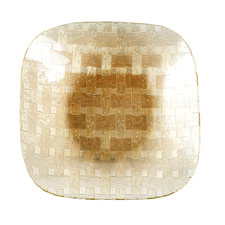 Glass Tablewares Glass Plate Decoration for Party 