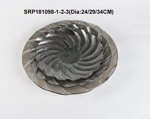 Glass Tablewares Glass Plate Decoration for Party 