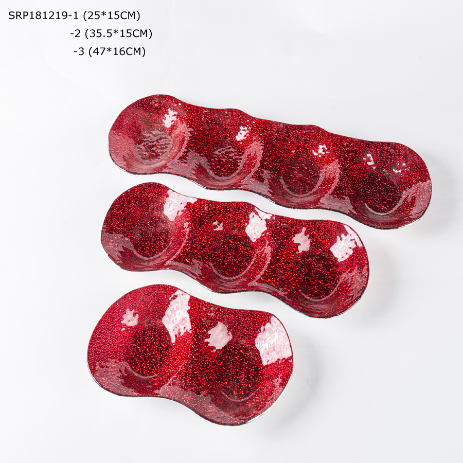 Glass Tablewares Glass Plate Decoration for Party 