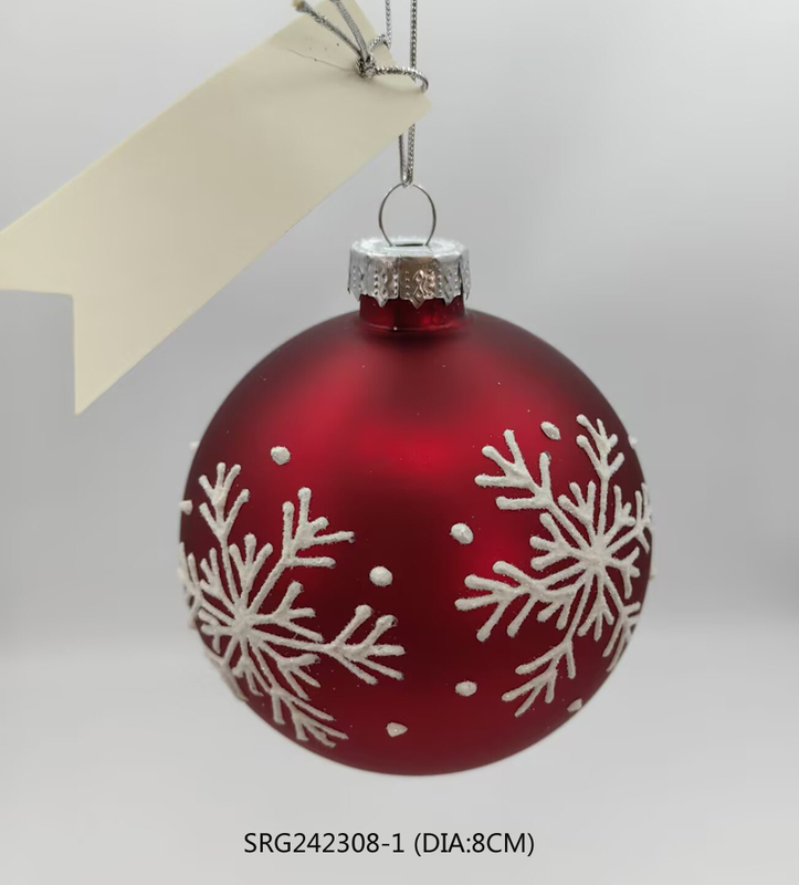 Glass Disco Ball Christmas Decorations Glass Hanging Ball for Home or Party Use