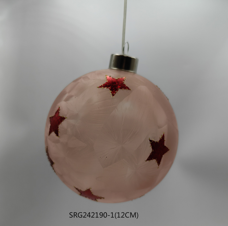 LED Glass Tree Ornaments Decoration for Party Led Glass Hanging Ball