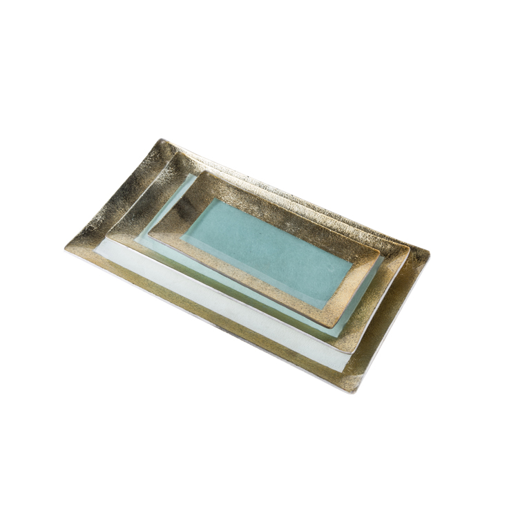 Glass Tablewares Glass Plate Decoration for Party 