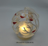 LED Glass Ball Christmas Tree Hanging Ornaments Printed Baubles Decorations Home Party Festive Style Box Packaging