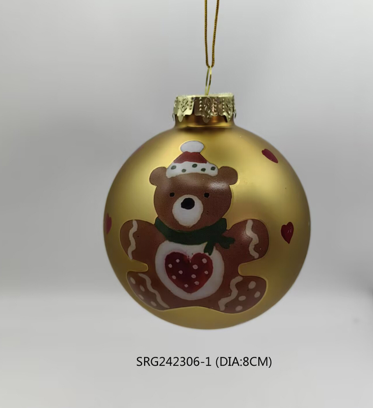 Glass Christmas Hanging Ball Shape Decoration for Party Glass Ball