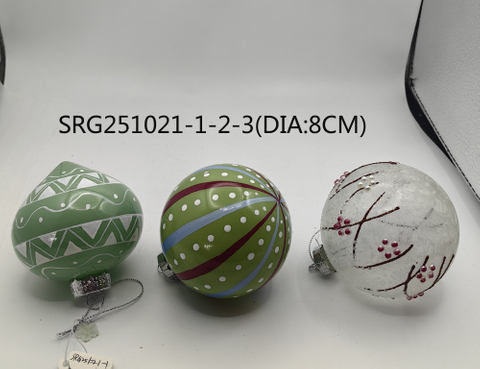  Glass ball Ornaments Decoration for Party Glass Hanging Ball