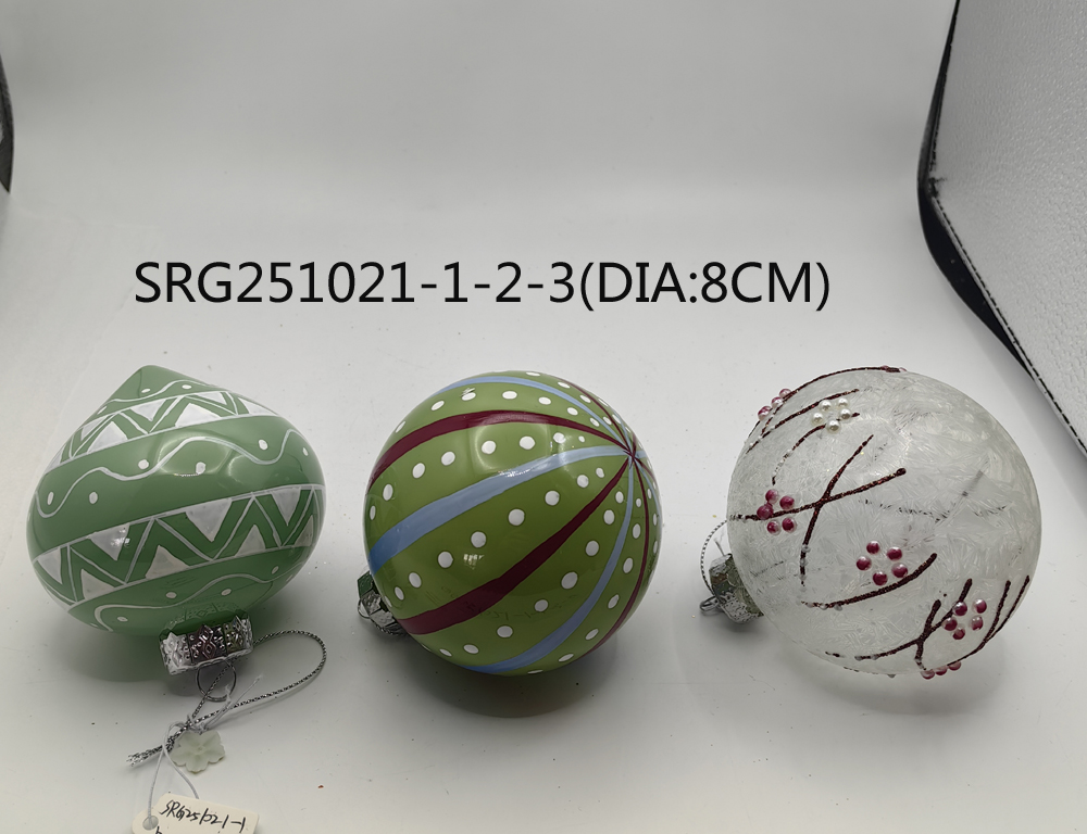  Glass ball Ornaments Decoration for Party Glass Hanging Ball