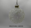  Glass Christmas decoration for Party Glass Ornaments Decoration with LED light
