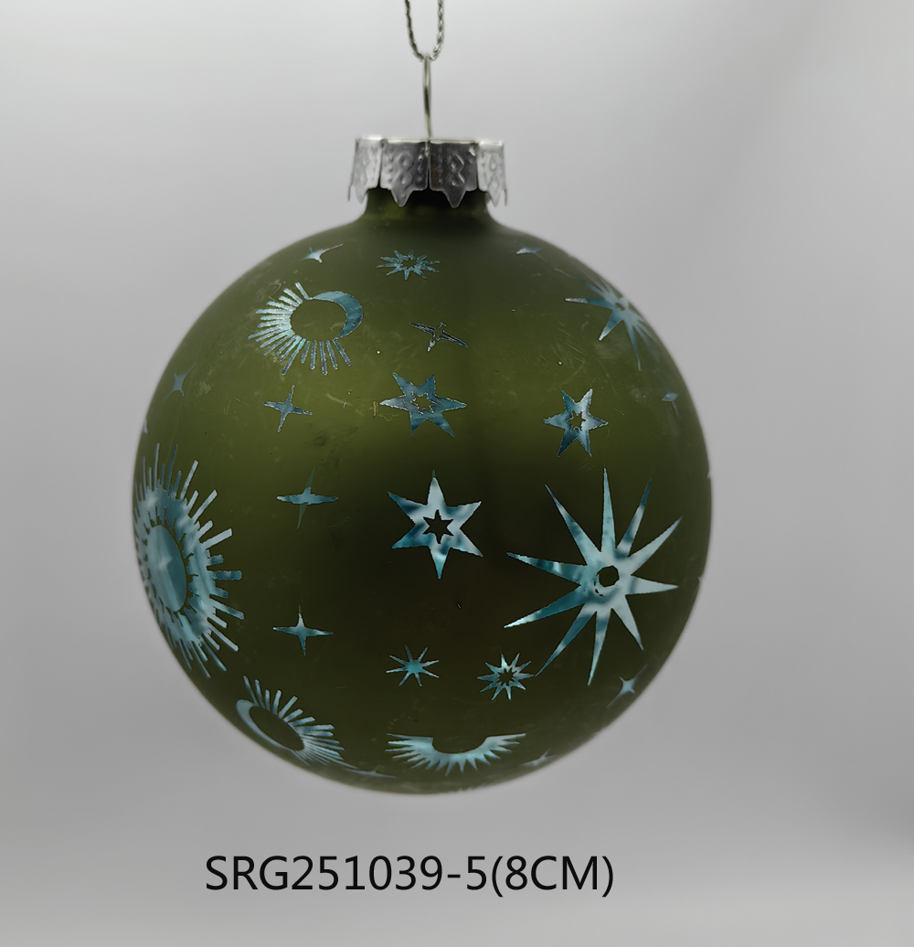  Glass ball Ornaments Decoration for Party Glass Hanging Ball