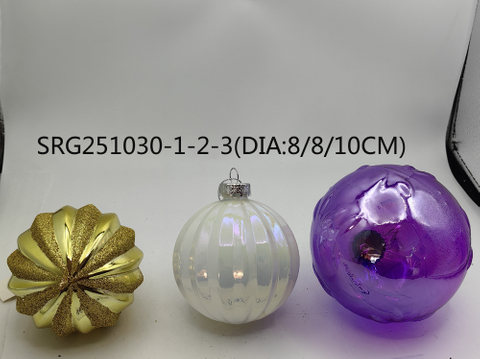  Glass ball Ornaments Decoration for Party Glass Hanging Ball