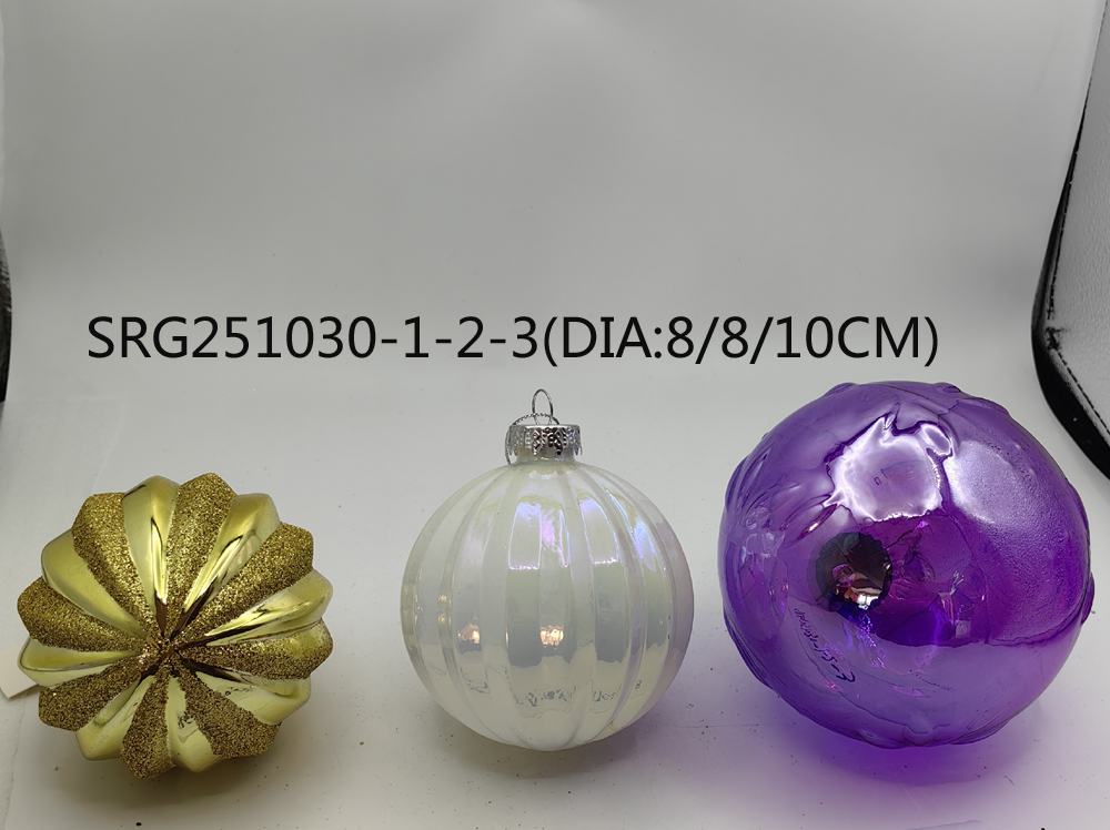 Glass ball Ornaments Decoration for Party Glass Hanging Ball