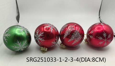  Glass ball Ornaments Decoration for Party Glass Hanging Ball