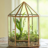 Glass terrarium copper 