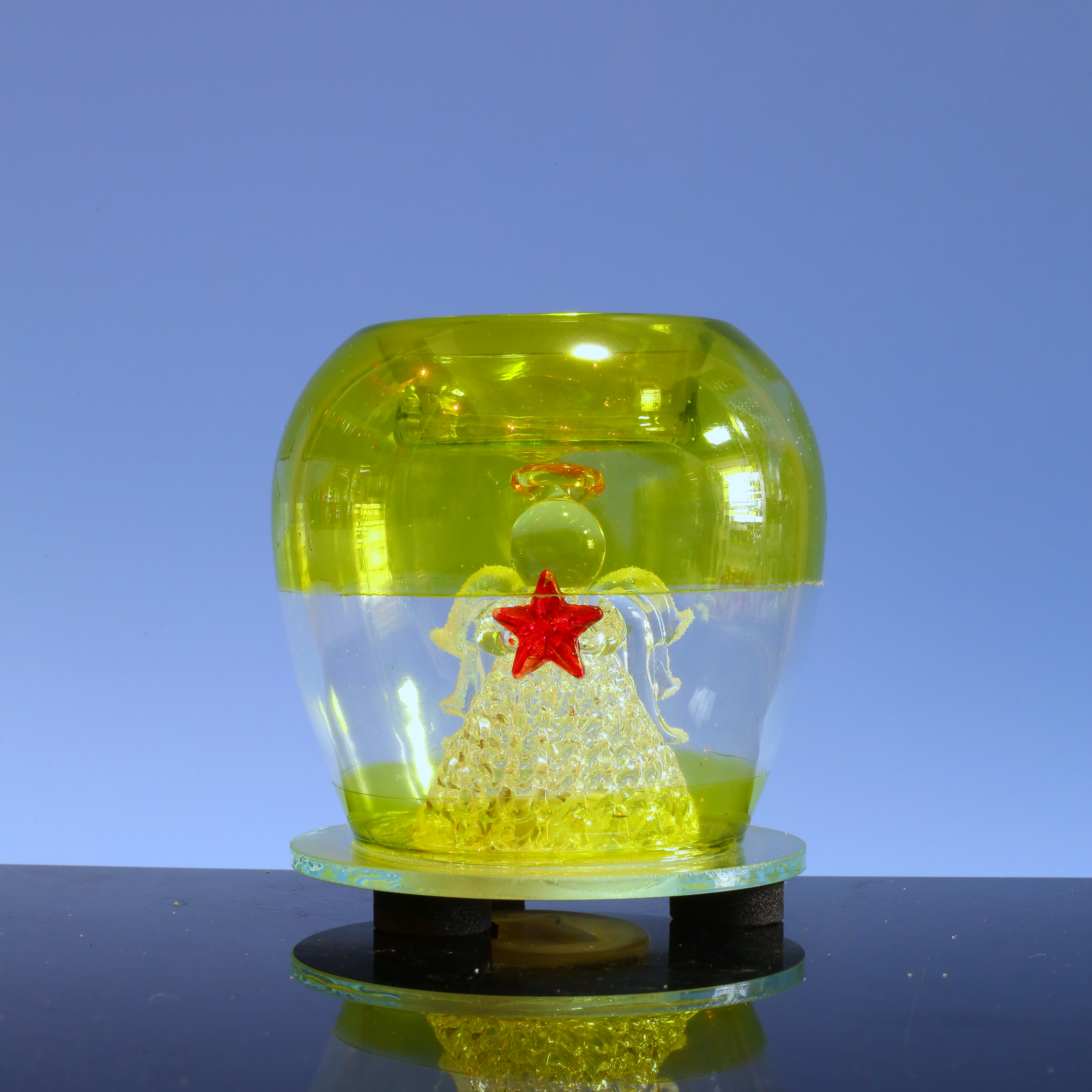  Glass candle holder