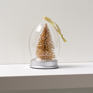 Set of 8 Glass Gift Parcel with LED