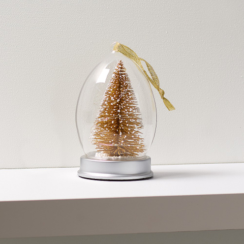 Set of 8 Glass Gift Parcel with LED