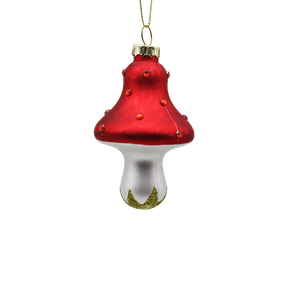Red Glass mushroom for Party Decoration