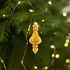  Gold Glass Christmas Decoration