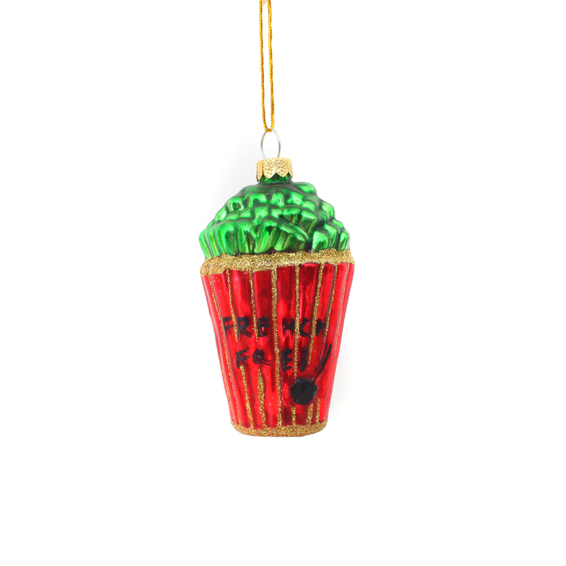  Popcorn Glass Ornament