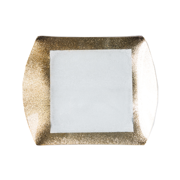 Glass Tablewares Glass Plate Decoration for Party 