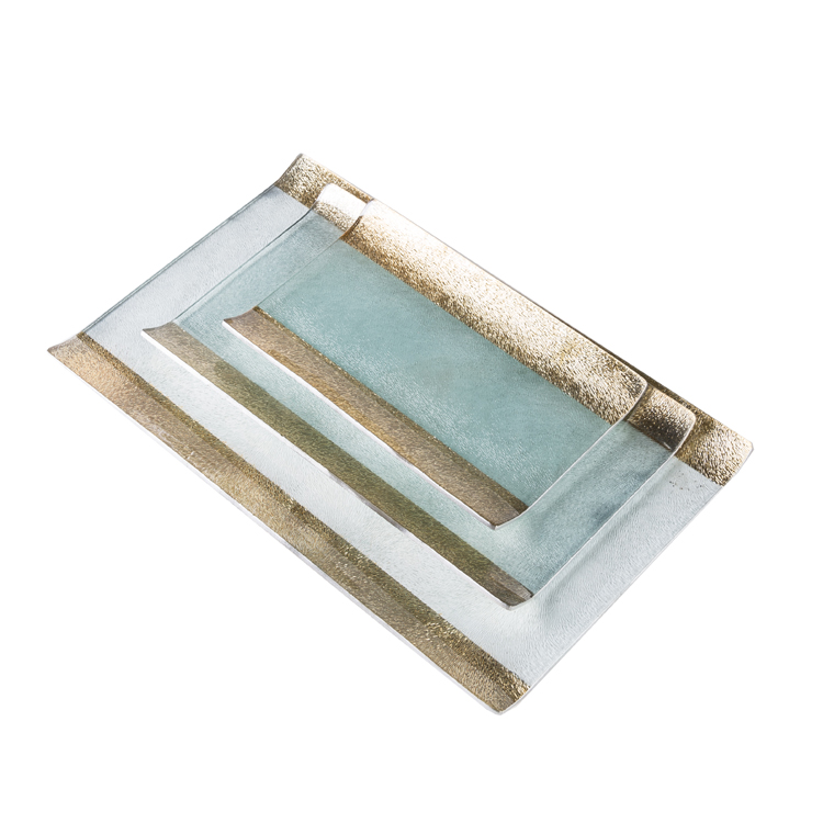 Glass Tablewares Glass Plate Decoration for Party 
