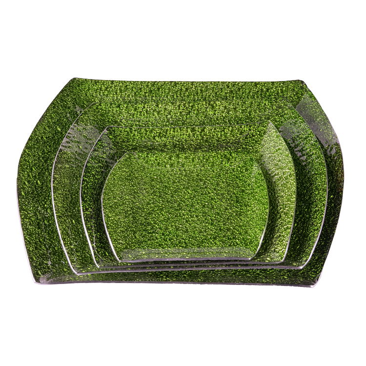 Glass Tablewares Glass Plate Decoration for Party 