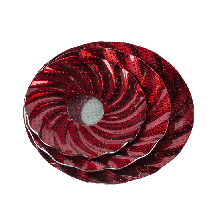 Glass Tablewares Glass Plate Decoration for Party 