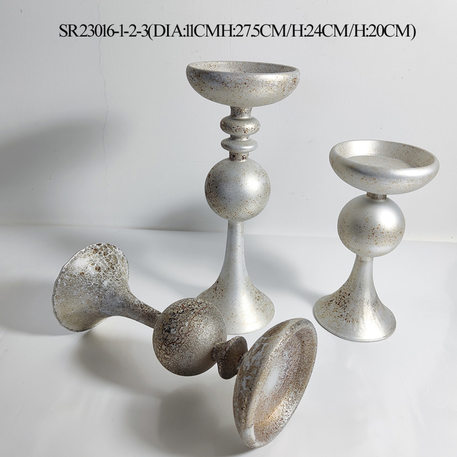 Candlestick Holders, Glass Taper Candle Holders, Candle Holders for Table Centerpiece, Decorative Candlestick Holder for Wedding, Dinning, Party