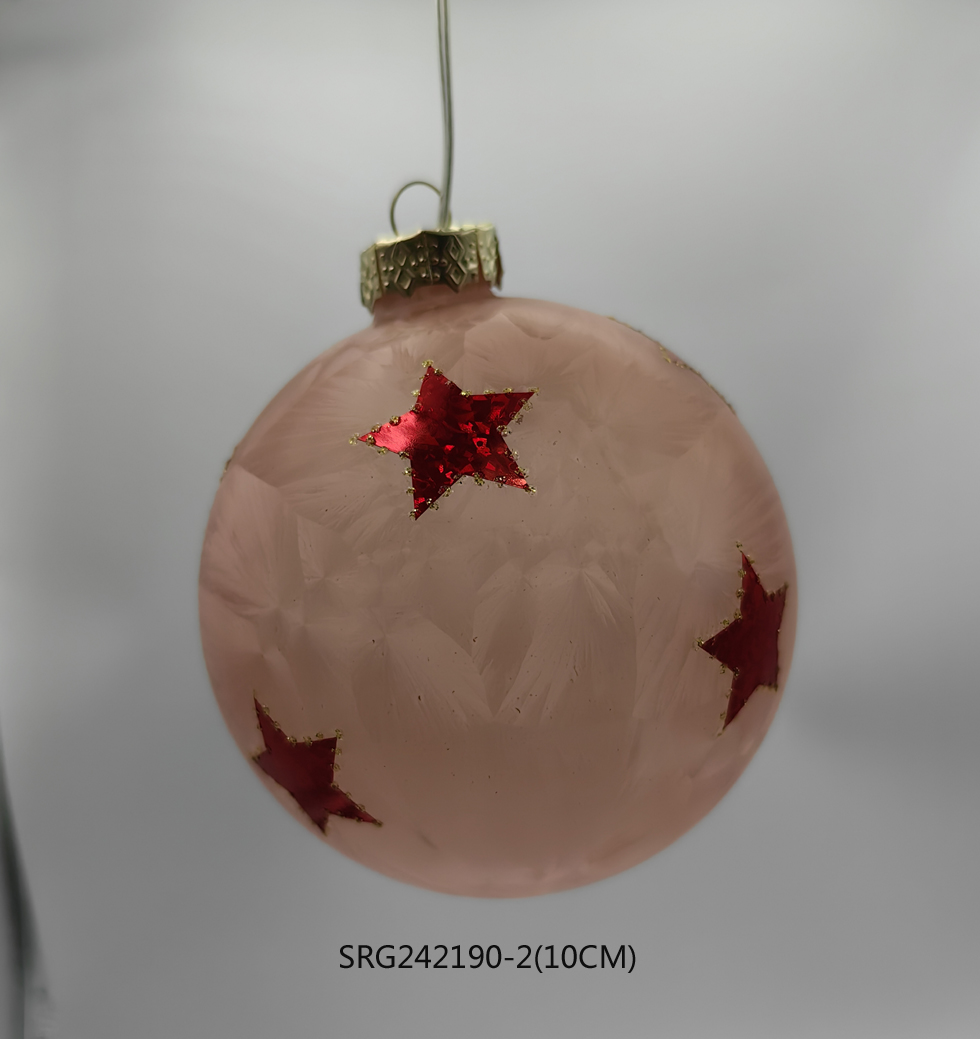 LED Glass Tree Ornaments Decoration for Party Led Glass Hanging Ball