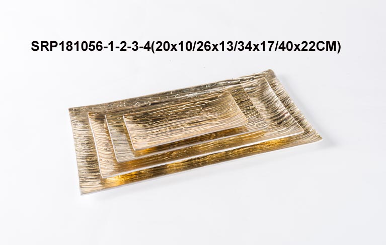 Glass Tablewares Glass Plate Decoration for Party 